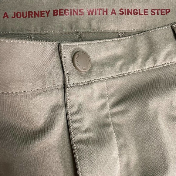 Rhone Commuter Pants Mens 36 Straight Leg Khaki Tan 36x28 Lightweight Stretch - Picture 9 of 12